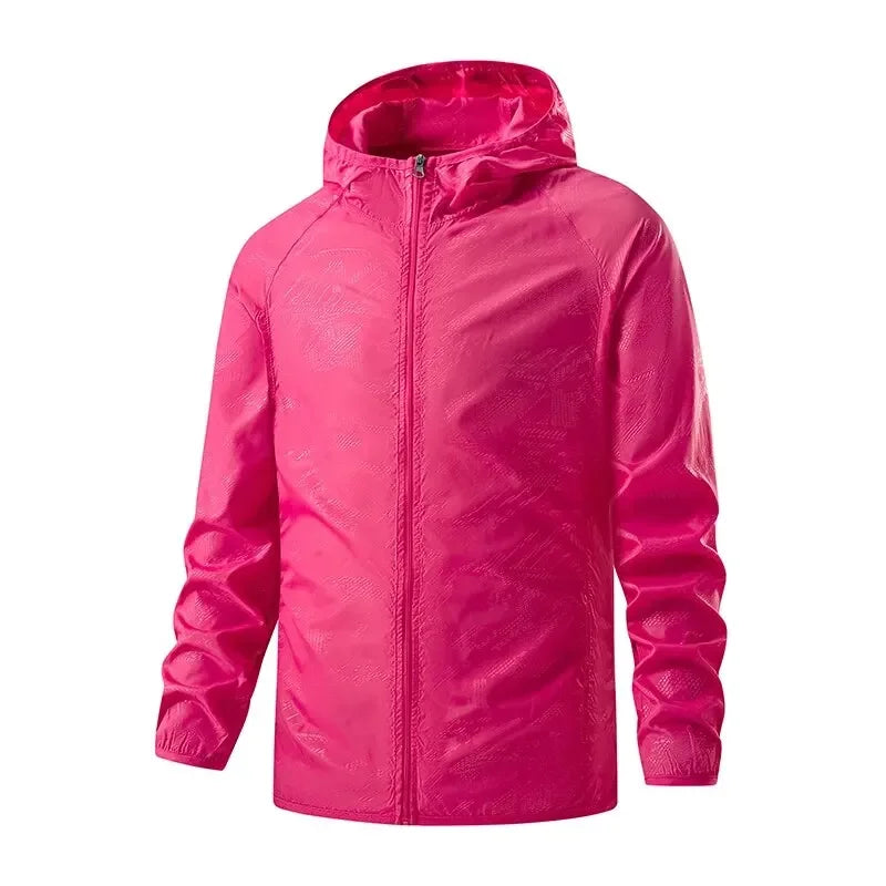 Men Women Hiking Jackets Waterproof Sun Protection Windbreaker Camping Climbing Outdoor Rain Coat Unisex Portable Clothes