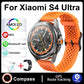 S4 Ultra Smart Bracelet Men Watch For Xiaomi  AMOLED HD Screen Bluetooth Call GPS Trajectory NFC Heart Rate Compass SmartWatches