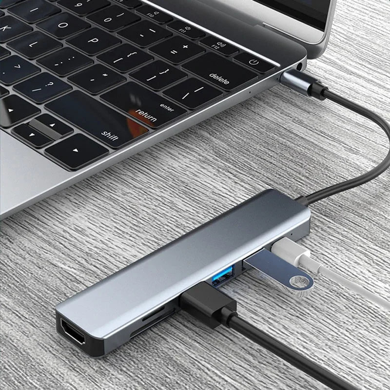 USB C HUB Type C Splitter Thunderbolt 3 Docking Station Laptop Adapter With For Macbook Air M1 iPad Pro