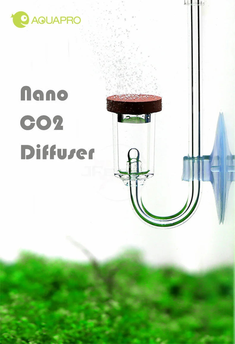CO2 Diffuser For Aquarium Bubble Generator Twinstar Style Atomizer Acrylic Fishing Equipment Tank Plant Accessory System Mini