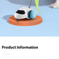 Smart Interactive Cat Toy Car Auto-Running Pet Vehicle with Obstacle Detection Durable for Indoor Cats Play