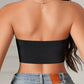 Women's Strapless No Padding Seamless Front Button Bra Comfortable Smooth Underwear