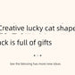 Haibeihai Lucky Cat Key Storage Entrance Decoration Home Living Room Desktop Pachira Macrocarpa Entrance Decorations