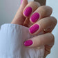 24pcs Artificial Nail Art Fake Nails Full Coverage Removable Ballet Short Press On Nails tips Chips Waterproof Solid Colour set