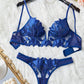 Sexy Underwear For Women Steel Ring Push Up Bra Bilizna Tulle Embroidery Lingerie Ensemble Erotic Lingerie Lace Intimate Outfits