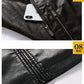 Autumn Winter Outdoor Casual Motor Biker PU Leather Jacket Men Fashion Leather Jacket Men Motorcycle Slim Fleece Jacket Coat
