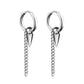 1 Pairs Fashion Punk Gothic Stainless Steel Drop Earrings Studs for Women Men Gothic Street Pop Hip Hop Rock Ear Jewelry Gift