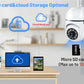 8MP WiFi Camera 4x Digital Zoom Full Color Night Vision PTZ CCTV Security Surveillance IP Camera Outdoors Wireless Video monitor