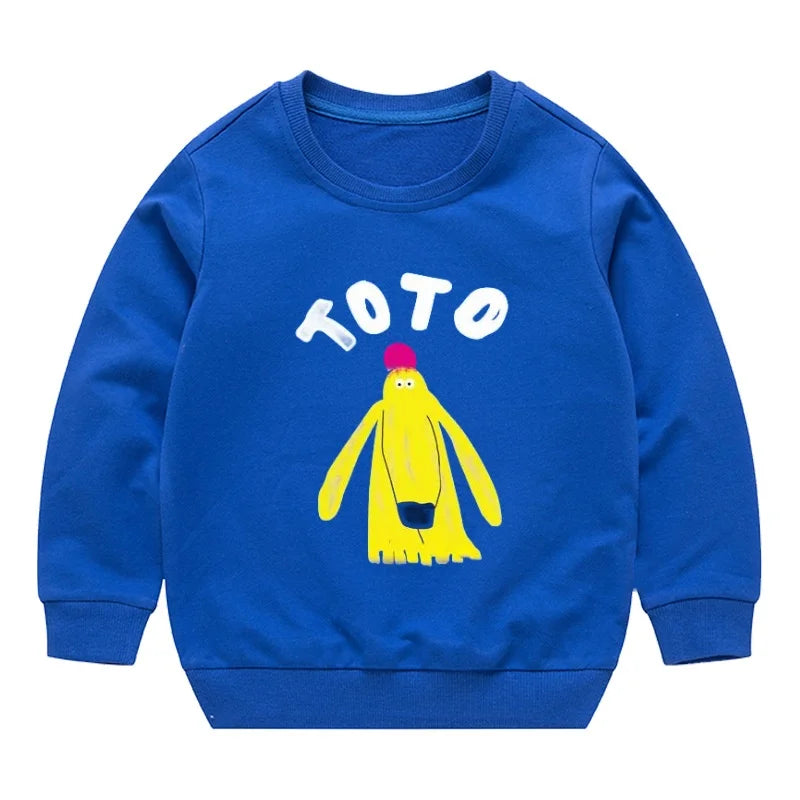 2025 New Autumn Boys Sweatshirts Cotton Kids Hoodies Casual Cartoon Printting Shirts Baby Boy Clothing 2-7 Years Children Tops