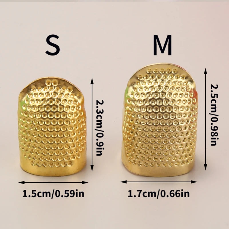 Adjustable Vintage Sewing Thimble, Handmade Non-slip Embroidery against Ring, Vintage Needle Presser Needle Hoop Finger Holder