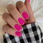 24pcs Artificial Nail Art Fake Nails Full Coverage Removable Ballet Short Press On Nails tips Chips Waterproof Solid Colour set