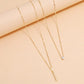 Multi-layer Five-pointed Star Heart Shape Water Drop Pendant Chain Necklace Alloy Material Glass Collarbone Chain Sexy Women's