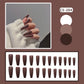 24PC/Box Fashion False Nails Artificial Milky White Pink Gradients Long Ballet Nail Tips Full Cover Acrylic Fake Nails With Glue