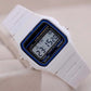 Sport LED Digital Watches for Men Simple Small Square Dial Electronic Watch Silicone Band Fashion Casual Mens Watch montre homme