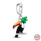 Fit Pandora 925 Original Bracelet 925 Silver Plate Flower Bird Series Charms Beads For Women Fashion DIY Jewelry Gifts Making