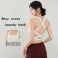 Women Fitness Underwear Yoga Bras cross Back Beauty Sports Bras Front Zippe Top Bra Sexy Breathable Underwear For Women Gym Top