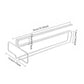 No Drilling Metal Wine Glass Holder - Stemware Rack for Under Cabinet Storage Kitchen Organization Kitchen/Bar Storage Supplies
