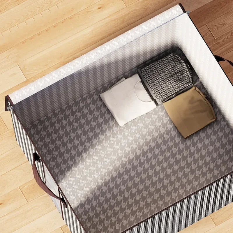 Quilt Storage Non-Woven Wardrobe Space Saving Bag House-Moving Box Dustproof Organizers  Bedding Box Travel Storage Organization