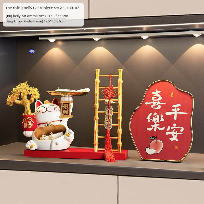 Lucky Cat Key Storage Entrance Decoration Entrance Shoe Cabinet Living Room Home Decorations Housewarming Gifts