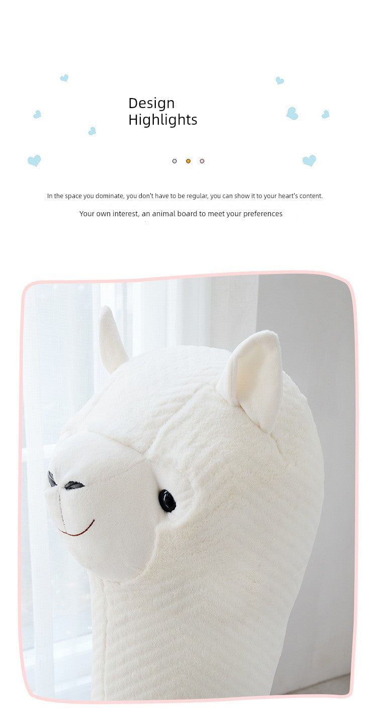 Alpaca Stool Living Room Seat for Girls Decorations