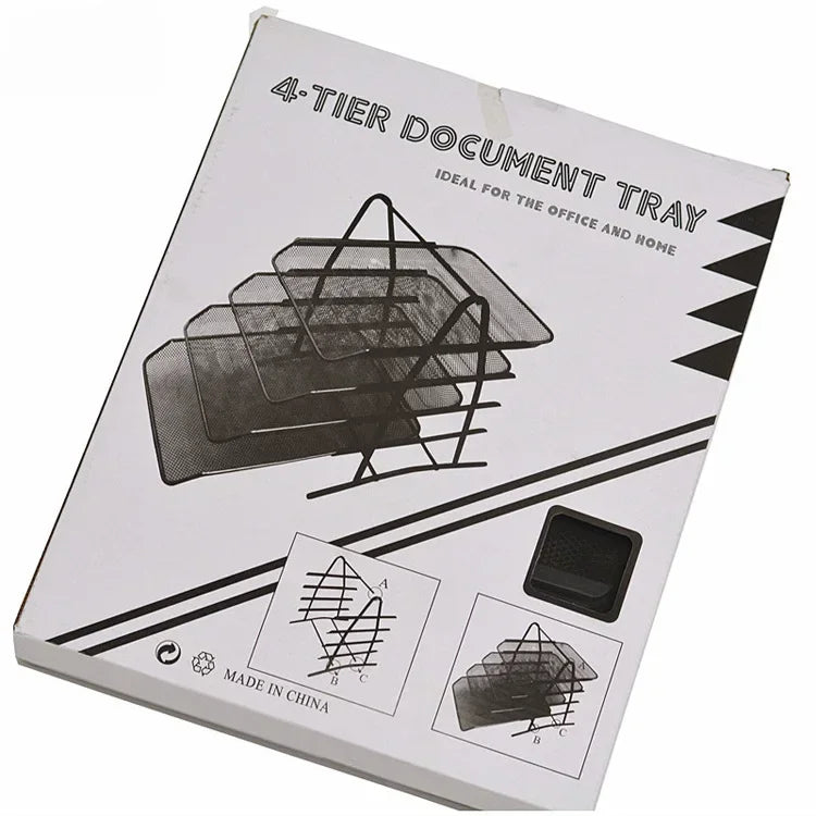 Metal file disk, file frame, office supplies wholesale data organization, office multi-layer desktop shelf