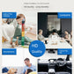 Camera For Home Connected Mobile Phone Remote 360 Degrees No Dead Angle Monitor Wireless WiFi Plug-in-Free HD Night Vision