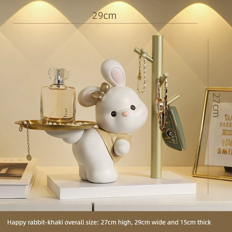 Key Storage Decoration Home Tray Moving Fortune Cat