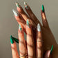 24Pcs Ballerina Press On Nail Tips Oval Head False Nails Almond Artificial Fake Nails With Glue Full Cover Press Manicure Tools