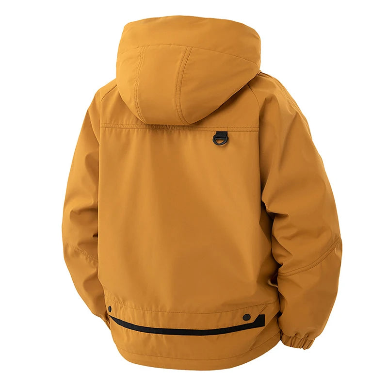 Outdoor Hooded Coat Sports Windbreaker Men Tactical Jacket Waterproof Hooded Coat Sports Military Field Climbing Thin Outwear