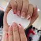 24Pcs Long Ballet Press On Nail Art Wearing Manicure Glitter Point Drill False Nails Removable Full Cover Artificial Fake Nails