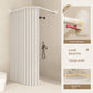 Waterproof Partition Foldable Curved Rod Dry Wet Separation Shower Curtain