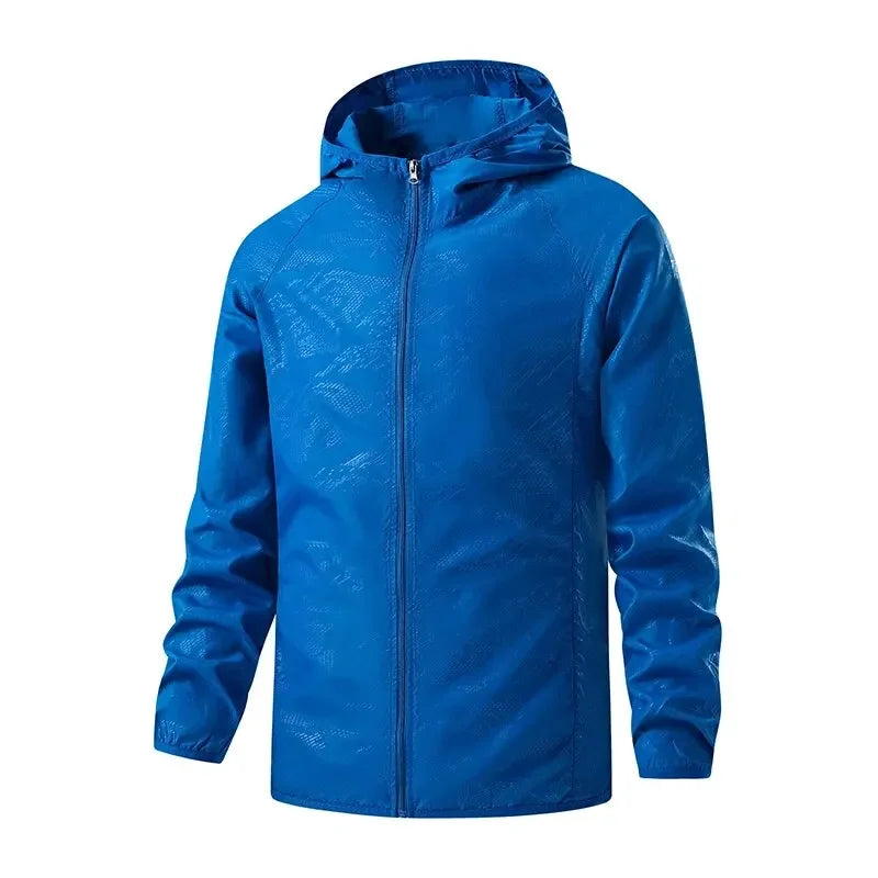 Men Women Hiking Jackets Waterproof Sun Protection Windbreaker Camping Climbing Outdoor Rain Coat Unisex Portable Clothes
