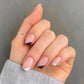 24pcs French Green Edge Seamless Removable Fake Nails Capsule Finished Full Cover Waterproof Artificial Press On False Nails