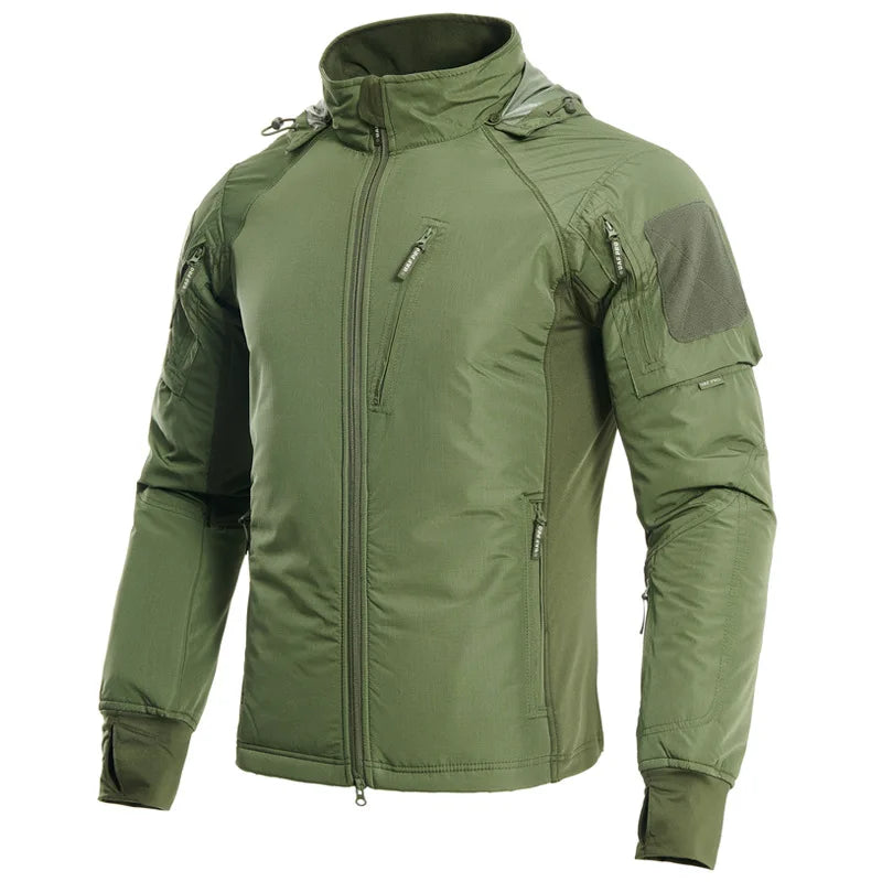 Tactical Jacket Men Outdoor Jacket Army Combat Jackets Mens Hooded Bomber Coats YAF Winter Jacket Hiking Hunting Jacket