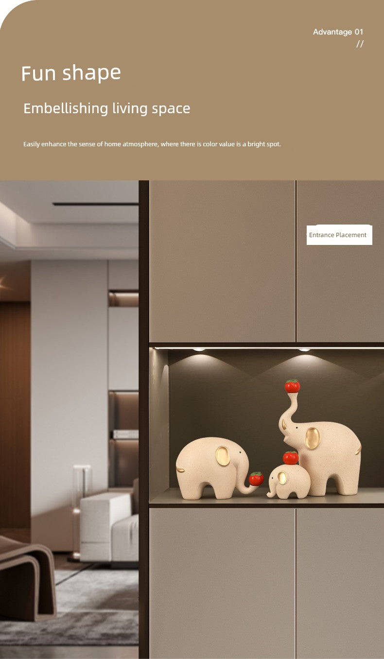 Niche Style Living Room New House Housewarming Gift Elephant Ornaments
