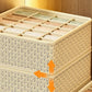 1pc Khaki/Wine Red Non Woven Multi Grid Underwear Sock Storage Box Household Wardrobe Organization and Storage
