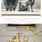 European-Style Living Room TV Cabinet Deer Decoration Craft Gift