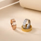 Fashion Classic Cross Stainless Steel Rings For Women Men Gold Color Luxury Jewelry Wedding Gift