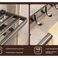 Suction Cup Towel Rack Bathroom Punch-Free Hanging Rod Bathroom Storage Rack Integrated Shower Room Toilet Storage Bath Towel Rack