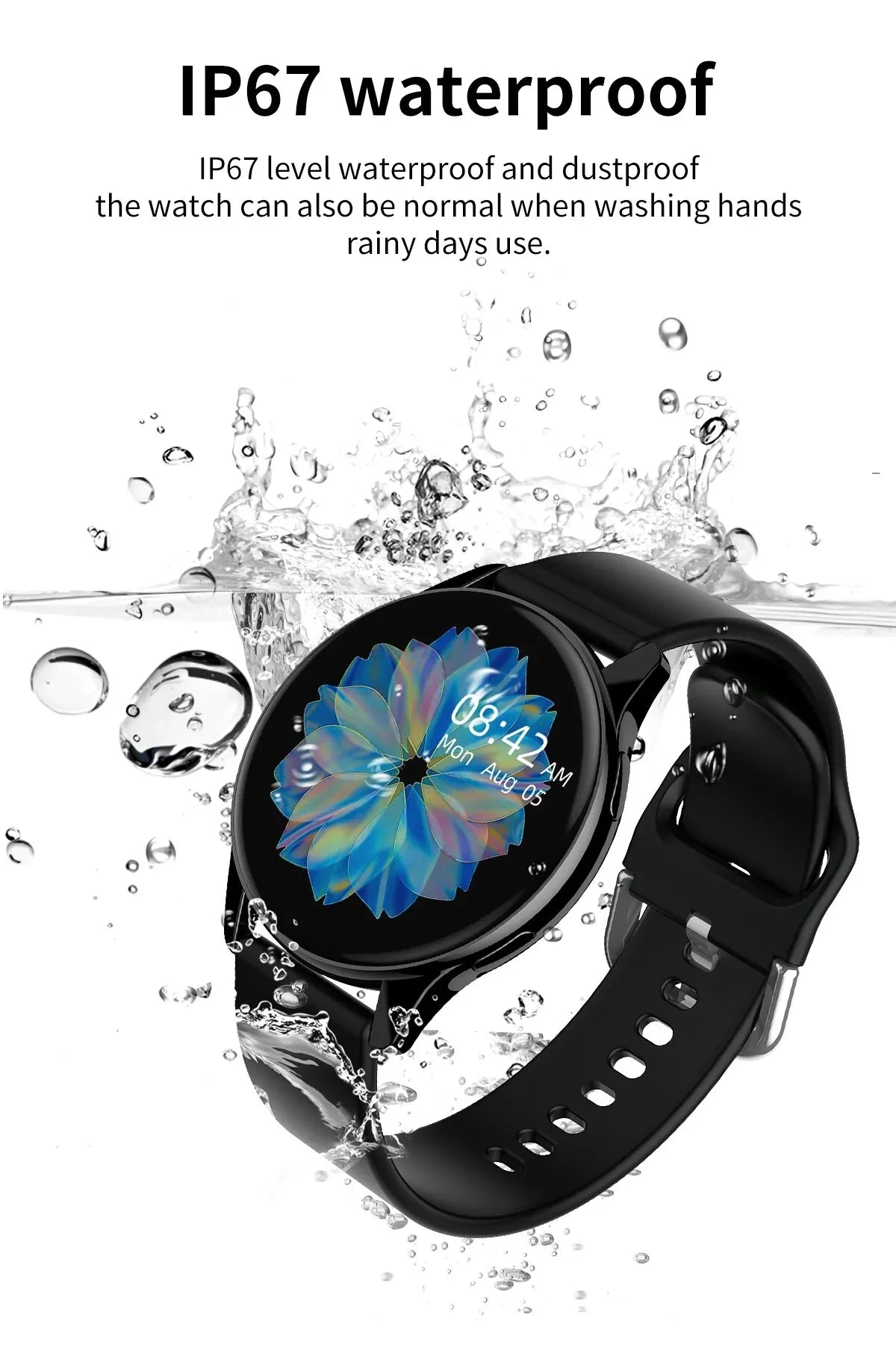 New Smart Watch Wireless Charging Smartwatch Bluetooth Calls Watches Men Women Fitness Bracelet Custom Watch Face +Box