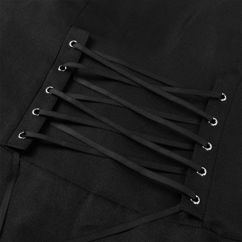 Medieval Men Vintage Costumes Steampunk Gothic Black Long Jacket Coat Vampire Cosplay Pirate Halloween Outfit Men's Trenchcoat