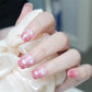 24Pcs/Lot Milky White Gradient Long Wearing False Nail Tips Acrylic Press on Nails Removable Reusable Artifical Fake Nails Art