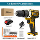 Gisam Cordless Drill Rechargeable Electric Screwdriver Electric Drill Mini Wireless Hand Drill Lithium-Ion Battery Power Tools