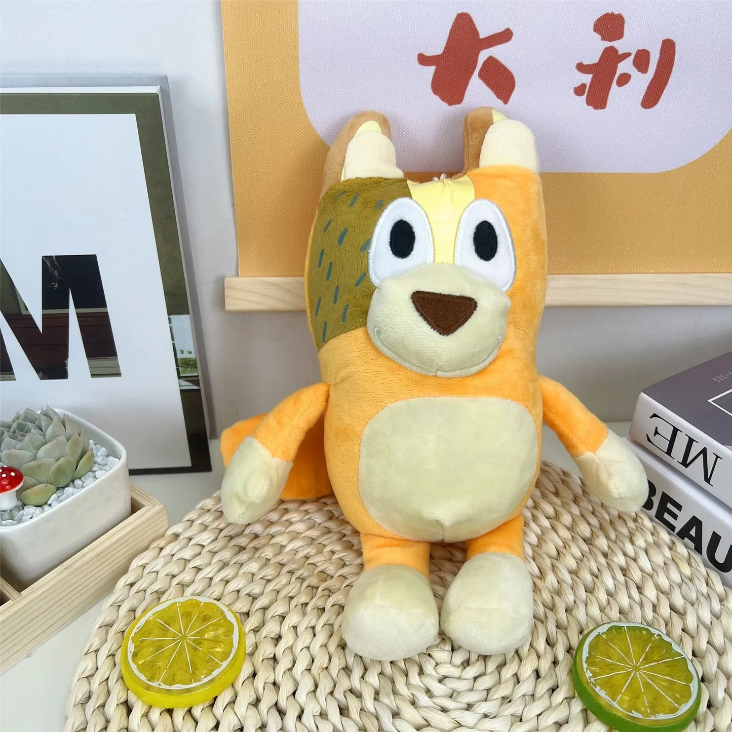 Super Cute P Cat! Needy Girl Overdose Emojis 17/28cm Bluey & Bingo Family Plush Toys Cartoon Dog Stuffed Animals Soft Plush Doll
