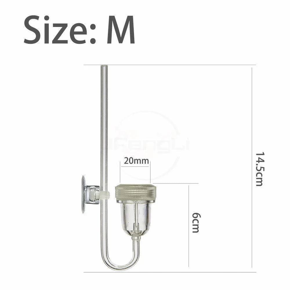 CO2 Diffuser For Aquarium Bubble Generator Twinstar Style Atomizer Acrylic Fishing Equipment Tank Plant Accessory System Mini