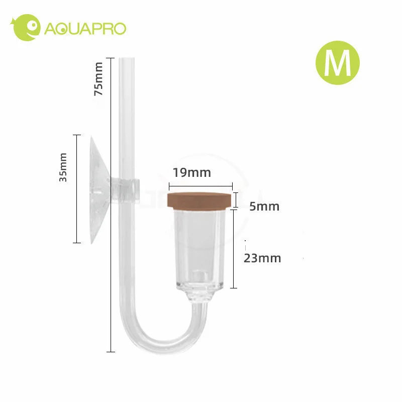 MINI CO2 Diffuser With Bubble Counter Twinstar Style Atomizer Acrylic Aquarium Carbon Dioxide Transparent Fish Tank Water Plants