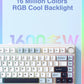 AULA F75 Mechanical Keyboard 2.4G Wireless/Bluetooth/Wired RGB PBT 75% Layout OEM Profile Gasket Customized Pc Gaming Keyboard