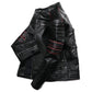2025 New Embroidery Skull Fashion Genuine Leather Jacket Men's Natural Cowhide Motorcycle Jacket Slim Moto Coat Size S-6XL