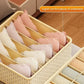 1pc Khaki/Wine Red Non Woven Multi Grid Underwear Sock Storage Box Household Wardrobe Organization and Storage