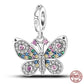 Fit Pandora 925 Original Bracelet 925 Silver Plate Flower Bird Series Charms Beads For Women Fashion DIY Jewelry Gifts Making